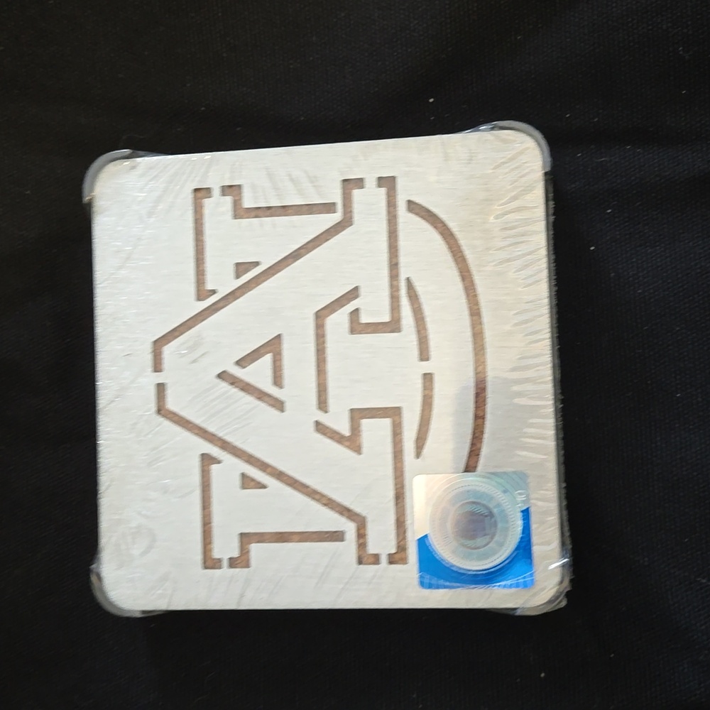 Party Fun, Team Spirir Auburn coasters, metal and cork, NEW